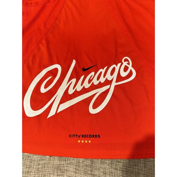 Nike Chicago Marathon Tank Top Small Red Dry Fit Singlet Running‎ Spellout - Picture 6 of 6